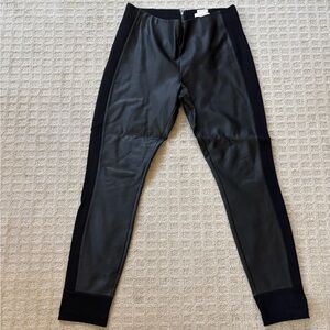 Faux leather J. Crew “The Gigi” black pants